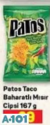 PATOS TACO BAHARATLI MISIR CİPSİ 167 G